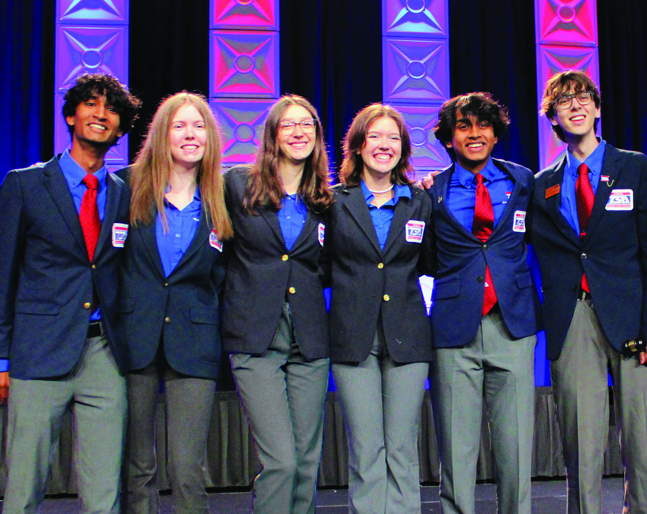 2024-2025 National TSA Officer team Six elected students to serve as the 2024-2025 National TSA Officer team.